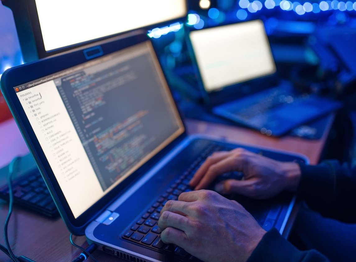 nodejs code laptop