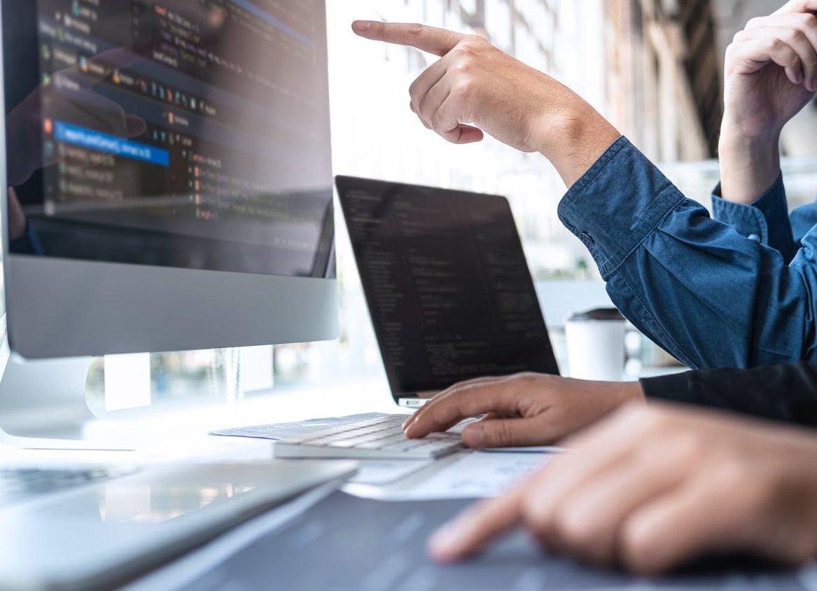 javascript code laptop
